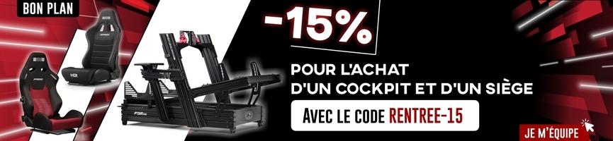 promotion sur les cockpits de course 