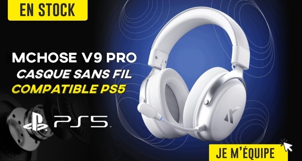 casque sans fil mchose v9 pro pour pc et ps5 