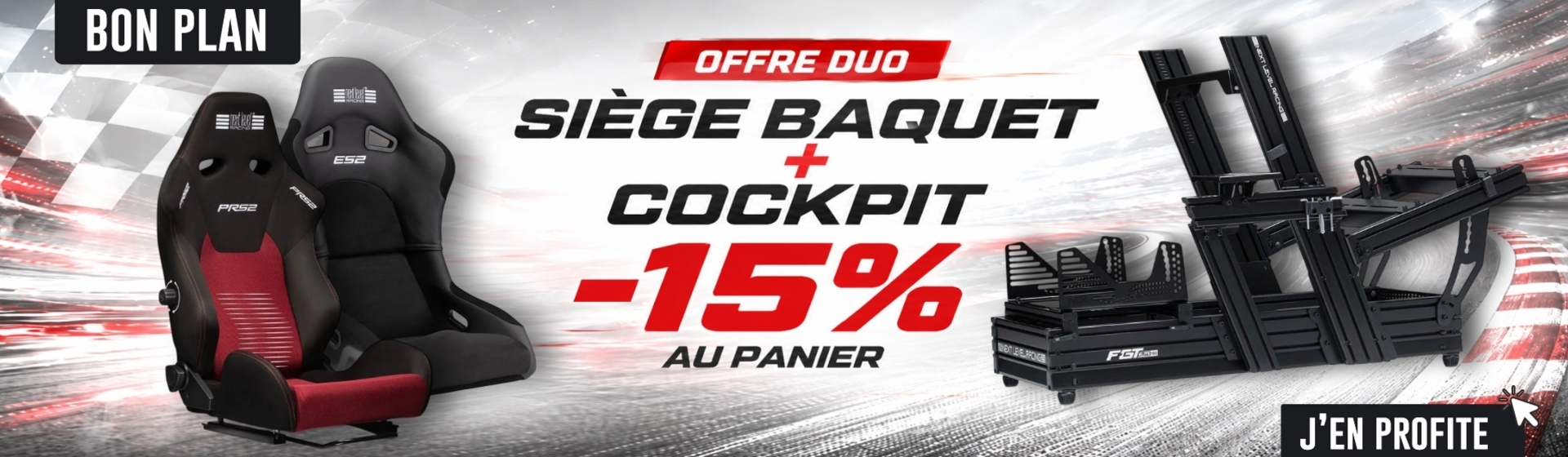 promotion sur les cockpits et les sièges simracing