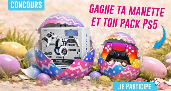 une manette ps5 custom à gagner sur le site 