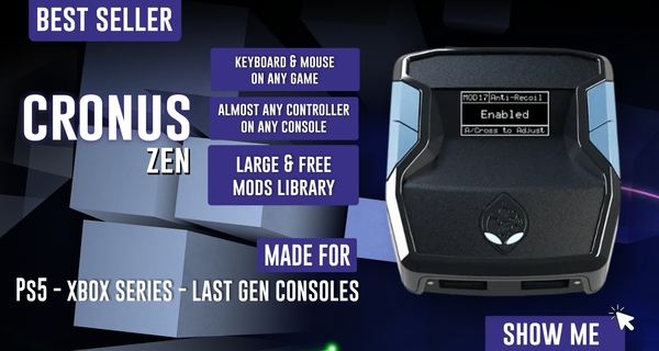 Cronus Zen adapter for PS5 Xbox Series keyboard mouse and mods high performance gaming