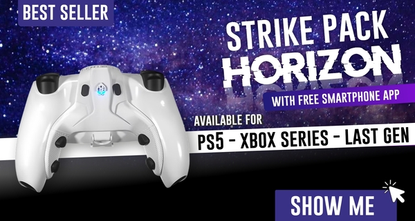 Strike Pack Horizon PS5 controller accessory with paddles and FPS mods competitive gaming