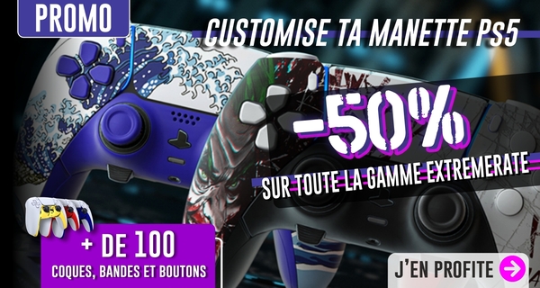 Promotion sur les accessoires manette PS5 personnalis&eacute;e