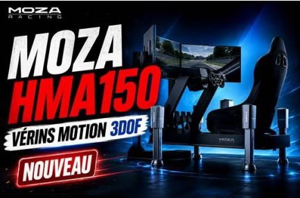 MOZA HMA150 : découverte du nouveau système motion 3DOF de MOZA