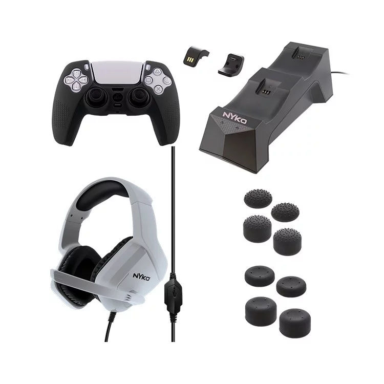 Pack d'accessoires de customisation pour manette PS4 avec coque