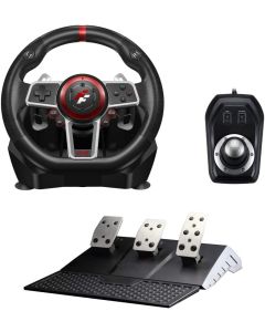 Suzuka Racing Wheel Premium Pack - Volant de jeu, pédalier et boîte de vitesse