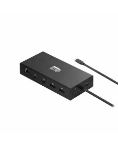 AUH-4060, 10-IN-1 USB-C Multiport Docking Station Supports Dual HDMI, VGA Port, USB3.0+PD,RJ45, TF, SD Cards