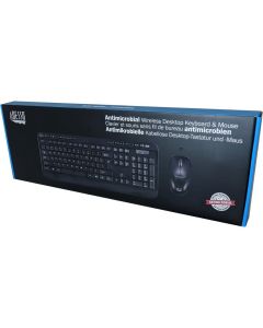 WKB-1320CB-FR, Adesso Desktop Antimicrobial Wireless Desktop Keyboard and Mouse (AZERTY)