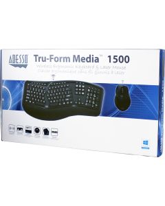 WKB-1500CB-FR, TruForm pro™ Wireless Ergonomic Keyboard and Laser Mouse