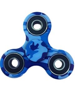 Hand Spinner Plastique Camo Bleu