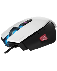 Souris Corsair M65 PRO RGB White vue en diagonale gauche avant