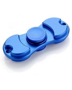 Hand Spinner Duo MÃ©tal Bleu