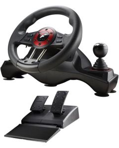 Force Racing Wheel 4in1 - Volant de jeu, pédalier et boîte de vitesse intégrée