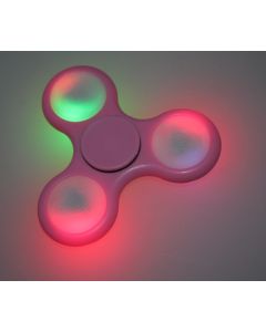 Hand Spinner Plastique LED Rose