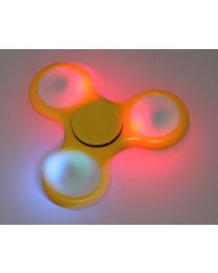 Hand Spinner Plastique LED Jaune