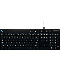  Logitech G810 Orion Spectrum vue de face Ã©clairÃ©