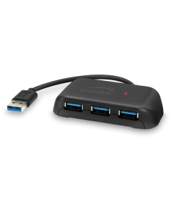 SPEEDLINK SNAPPY EVO USB Hub, 4-Port, USB A, USB 3.0, USB 3.1 Gen 1, USB 3.2 Gen 1 (5 Gbit-s), Passif