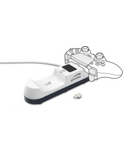 Station de Charge JAZZ USB Double pour Manette PS5 Blanche