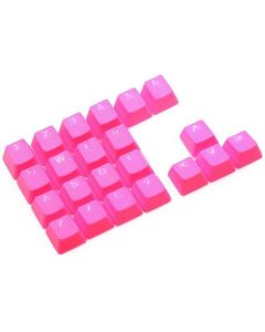 Keycaps Tai-Hao Double Shot 22 touches avec grip gomme neon pink