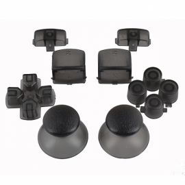 Kit Boutons Custom pour Manette PS3 - Noir Transparent