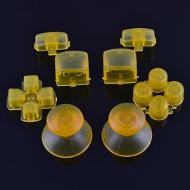 Kit Boutons Custom pour Manette PS3 - Jaune Transparent