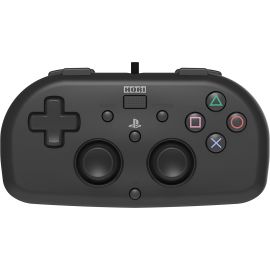 Hori - Mini Manette Filaire PS4 Noire - Licence Officielle Sony