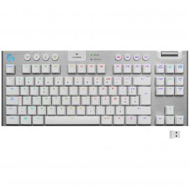 Logitech G G915 TKL Lightspeed Carbone Tactile Blanc - Clavier mécanique sans fil TKL - Switch GL (Tactile)