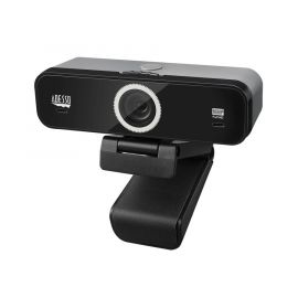CyberTrack K1, 1080P FULL HD Fixed Focus USB Webcam with Adjustable View Angle Built-in Dual Microphones, Privacy Shutter, Audio/Video Mode Privacy ON/OFF Switch & Tripod Mount