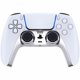 ExtremeRate - Bande Custom Manette PS5 - Argent Chromé