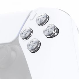ExtremeRate - Set 4 Boutons Manette PS5 - Argent