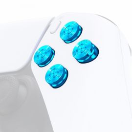 ExtremeRate - Set 4 Boutons Manette PS5 - Bleu Chromé