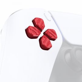 ExtremeRate - Set de 4 flèches directionnelles Manette PS5 - Rouge Chromé