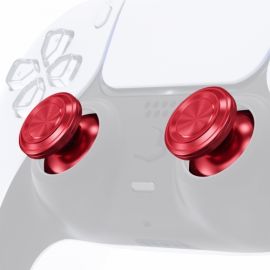 ExtremeRate - Paire de Thumsticks Manette PS5 - Rouge Chromé