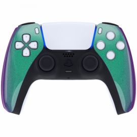 ExtremeRate - Coque avant Manette PS5 Soft touch - Vert/Violet