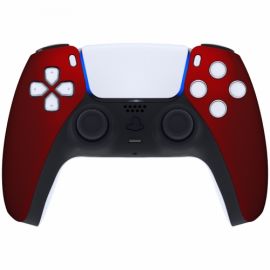 ExtremeRate - Coque avant Manette PS5 Soft touch - Rouge Foncé