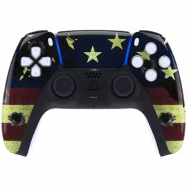 ExtremeRate - Coque avant Manette PS5 brillante + pad - USA