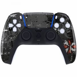 ExtremeRate - Coque avant Manette PS5 brillante + pad - Biohazard