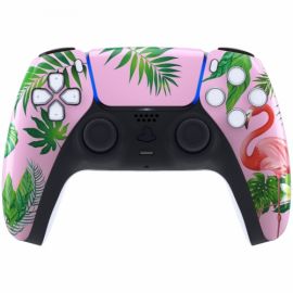 ExtremeRate - Coque avant Manette PS5 brillante + pad - Tropical