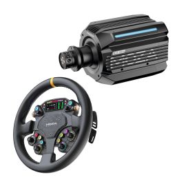 MOZA R21 Ultra and MOZA CS Pro sim racing bundle Direct Drive wheel base and round steering wheel