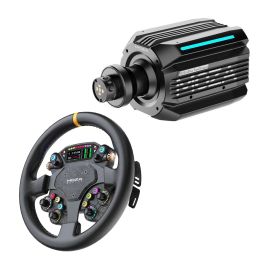 MOZA R25 Ultra and MOZA CS Pro sim racing bundle with Direct Drive wheel base and round steering wheel