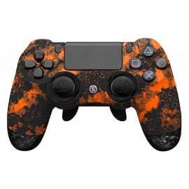 SCUF PS4 INFINITY CAMO ORANGE TRIGGER STOP + MILITARY GRIP