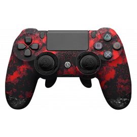 SCUF PS4 INFINITY CAMO RED TRIGGER STOP + MILITARY GRIP