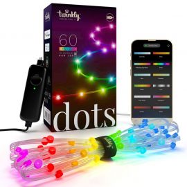 TWINKLY DOTS - Ruban LED RGB de 60 LEDS, 3 mètres, transparent