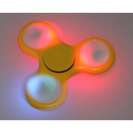 Hand Spinner Plastique LED Jaune