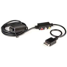 TRACS SCART CÃ¢ble audio et vidÃ©o noir pour PS3 001