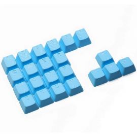 Keycaps TaiHao Double Shot - 22 touches avec grip gomme neon bleu