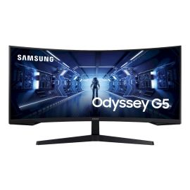 Écran - Samsung Odyssey C34G55TWWP écran plat de PC 86,4 cm (34") 3440 x 1440 pixels UltraWide Dual Quad HD LED Noir