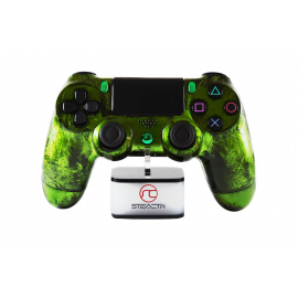 Manette PS4 personnalisée Green Hazard