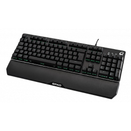 QPAD | MK-40  Clavier Méca-membrane Pro Gaming, Aluminium, rétro-éclairage LED 