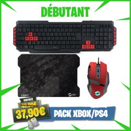 Pack Clavier Souris Tapis pour Fortnite PS4 et XBOX - Débutant 001